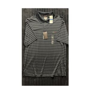 Greg Norman Men’s NWT Polo Shirts Lot of 2 – Play Dry XL Striped Golf Tops